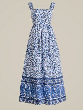 Jcrew Cotton Floral Midi Dress